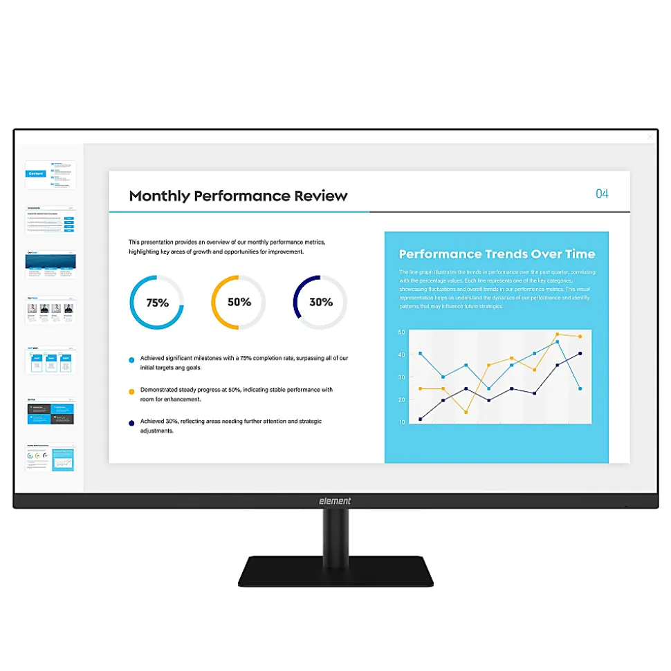Element EM2FPAF32B 32" 1080P VA Display 3-Sided Frameless Computer Monitor