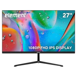 Element 27” 1080P FHD IPS Display Computer Monitor, Total Qty 1