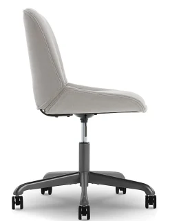 Elle Décor Laissy Low-Back Task Chair, Linen Color