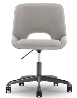 Elle Décor Laissy Low-Back Task Chair, Linen Color