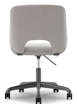 Elle Décor Laissy Low-Back Task Chair, Linen Color