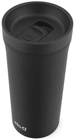 Ello Arabica Stainless Steel Travel Mug, 14 Oz, Black