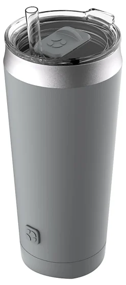 Ello Beacon Insulated Stainless Steel Tumbler, 24 Oz, Gray