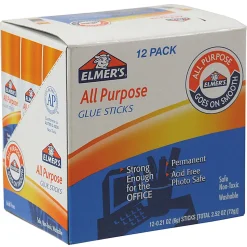 Elmer's® All-Purpose Glue Sticks, 0.21 Oz, Pack Of 12