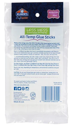 Elmer's® CraftBond® Mini Hot Glue Sticks, 4", Clear, Pack Of 24