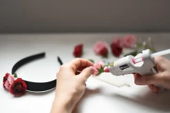 Elmer's® CraftBond® 20-Watt Mini Dual-Temp Glue Gun, Gray/Pink