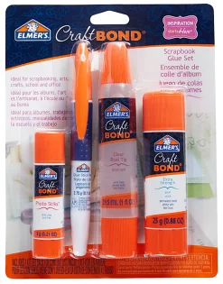 Elmer's Elmer s Craft Bond Scrapbook Glue Set