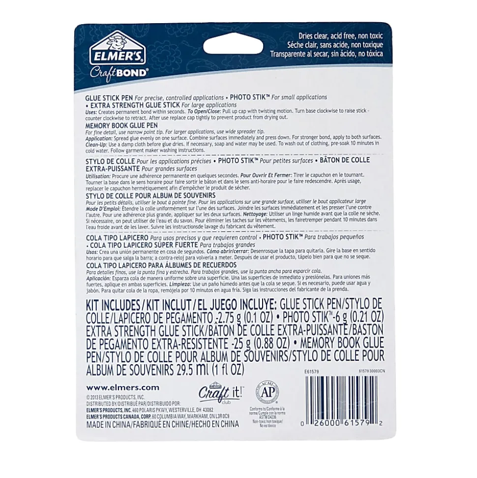 Elmer's Elmer s Craft Bond Scrapbook Glue Set