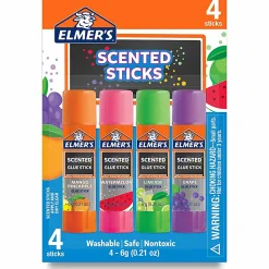 Elmer's Elmer s Tropical Scented Glue Sticks, Safe, Nontoxic School Glue, 4 Count (6g each)