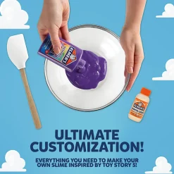 Elmer's Giddy Up Slime Kit featuring Toy Story Characters, Slime Supplies, Color Slime, Crunchy Slime, 4 Piece