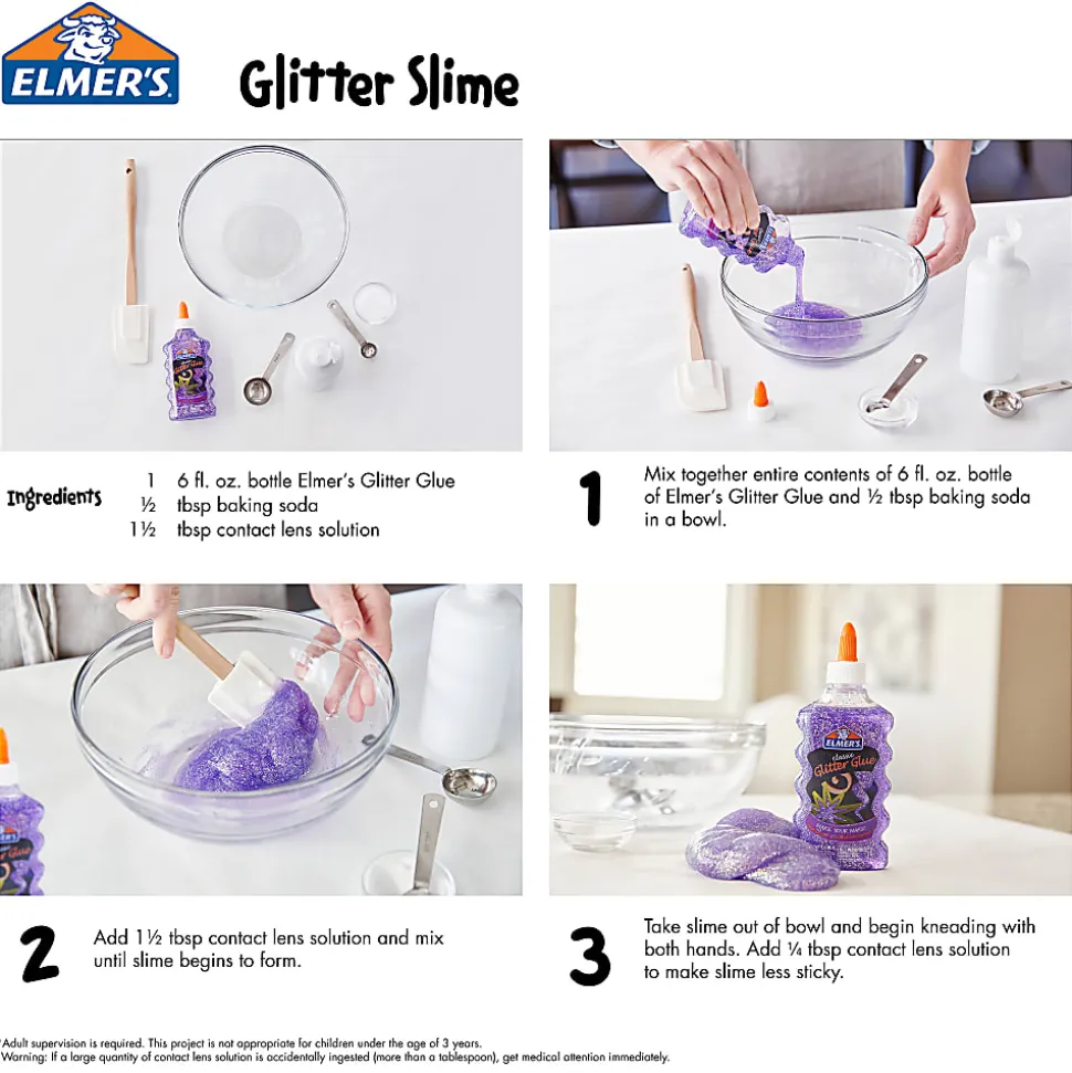 Elmer's® Glitter Glue, 6 Oz, Pink
