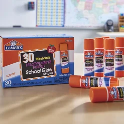 Elmer's® Glue Stick Classroom Pack, Purple, Box Of 30