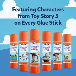 Elmer's Glue Sticks featuring Toy Story Characters, Disappearing Purple Glue Sticks, School Supplies, 6g, 12 Count