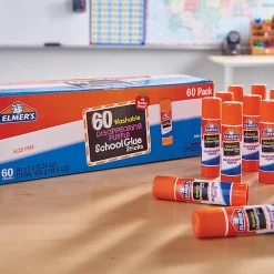Elmer's® School Glue Sticks, 0.24 Oz, Purple, Box Of 60