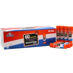 Elmer's® School Glue Sticks, 0.24 Oz, Purple, Box Of 60