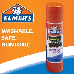 Elmer's® School Glue Sticks, 0.24 Oz, Purple, Box Of 60