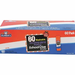 Elmer's® School Glue Sticks, 0.24 Oz, Purple, Box Of 60