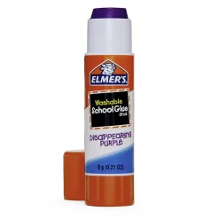 Elmer's® Washable Disappearing Purple School Glue Sticks, 0.21 Oz., Pack Of 6 + 2 Bonus Sticks