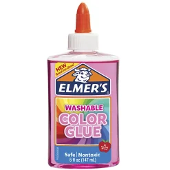 Elmer's® Washable Translucent Color Glue, Pink, 5 Oz Bottle