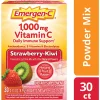 Emergen-C Vitamin C Drink Mix For Immune Support, 0.32 Oz Per Pack, Strawberry Kiwi, Box Of 30 Packs