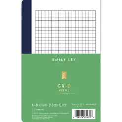 Emily Ley Simplified® System Notes Calendar Refill, Grid, 5 3/8" x 8 1/2", Undated