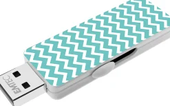 EMTEC Wallpaper USB 2.0 Flash Drive, 8GB, Turquoise