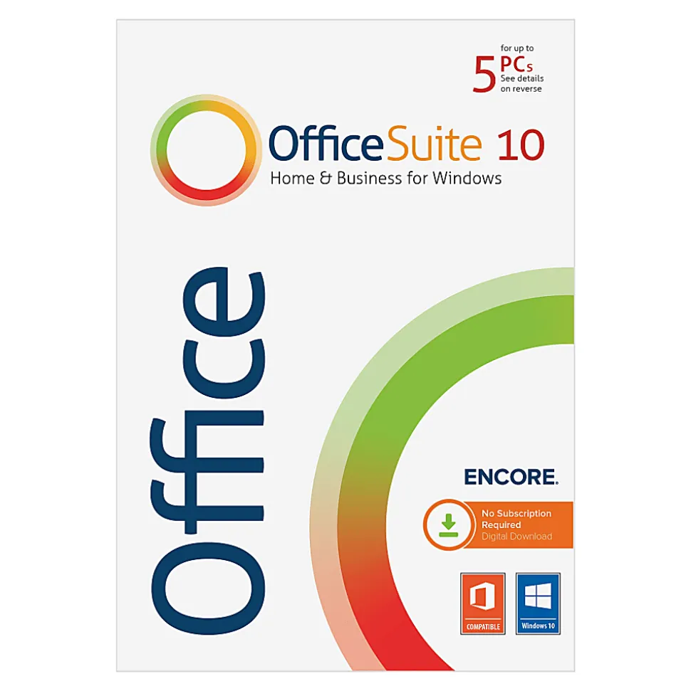 Encore Office Suite 10, Windows®, Download/Product Key
