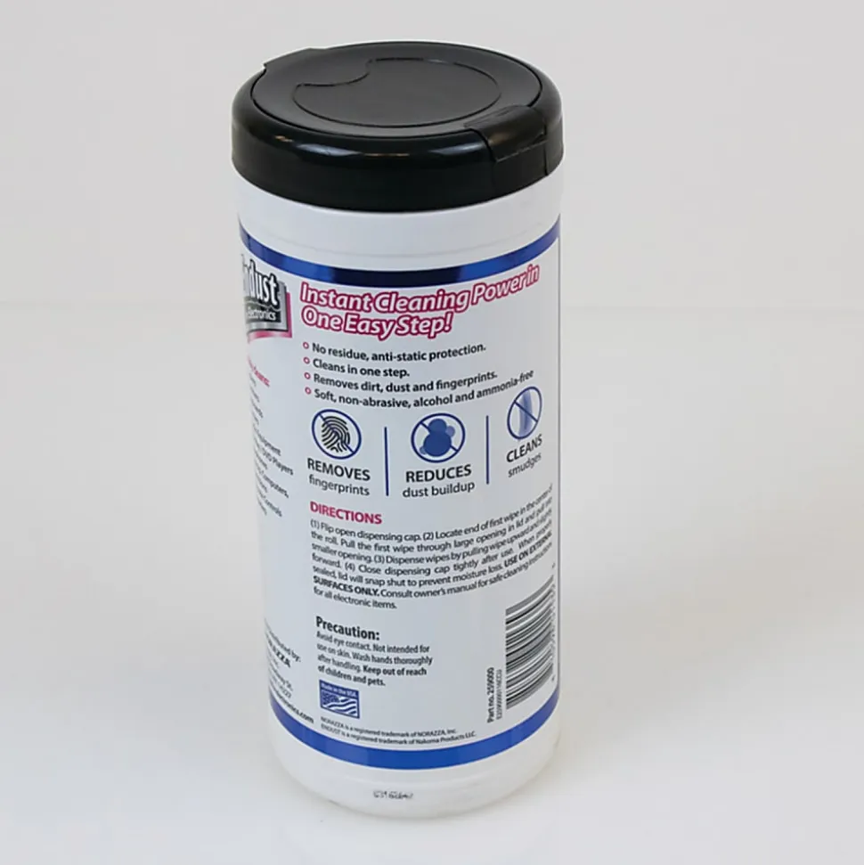 Endust® For Electronics Antistatic Pop-Up Wipes, 6” x 6”, Pack Of 70 Wipes