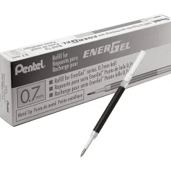 EnerGel Liquid Gel Pen Refill - 0.70 mm - Black Ink - Smudge Proof, Quick-drying Ink, Glob-free - 12 / Box