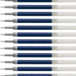 EnerGel Liquid Gel Pen Refill - 0.50 mm , Fine Point - Blue Ink - Smudge Proof, Smear Proof, Quick-drying Ink, Glob-free, Smooth Writing - 12 / Box