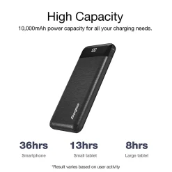 Energizer® 10000mAh Power Bank Charger, Black, UE10058
