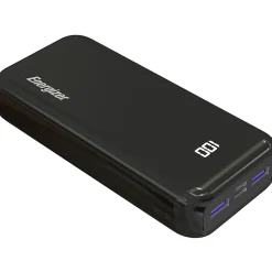 Energizer 20,000mAh Ultimate Power Bank, Black, UE20011PQ