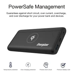 Energizer® 10,000 mAh Ultimate Wireless Power Battery Extreme, Black, QE10011PQ