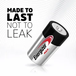 Energizer MAX C Batteries (4 Pack), C Cell Alkaline Batteries