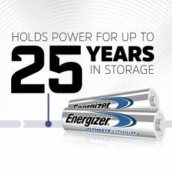 Energizer Ultimate Lithium AA Batteries (8 Pack), 1.5V Lithium Double A Batteries