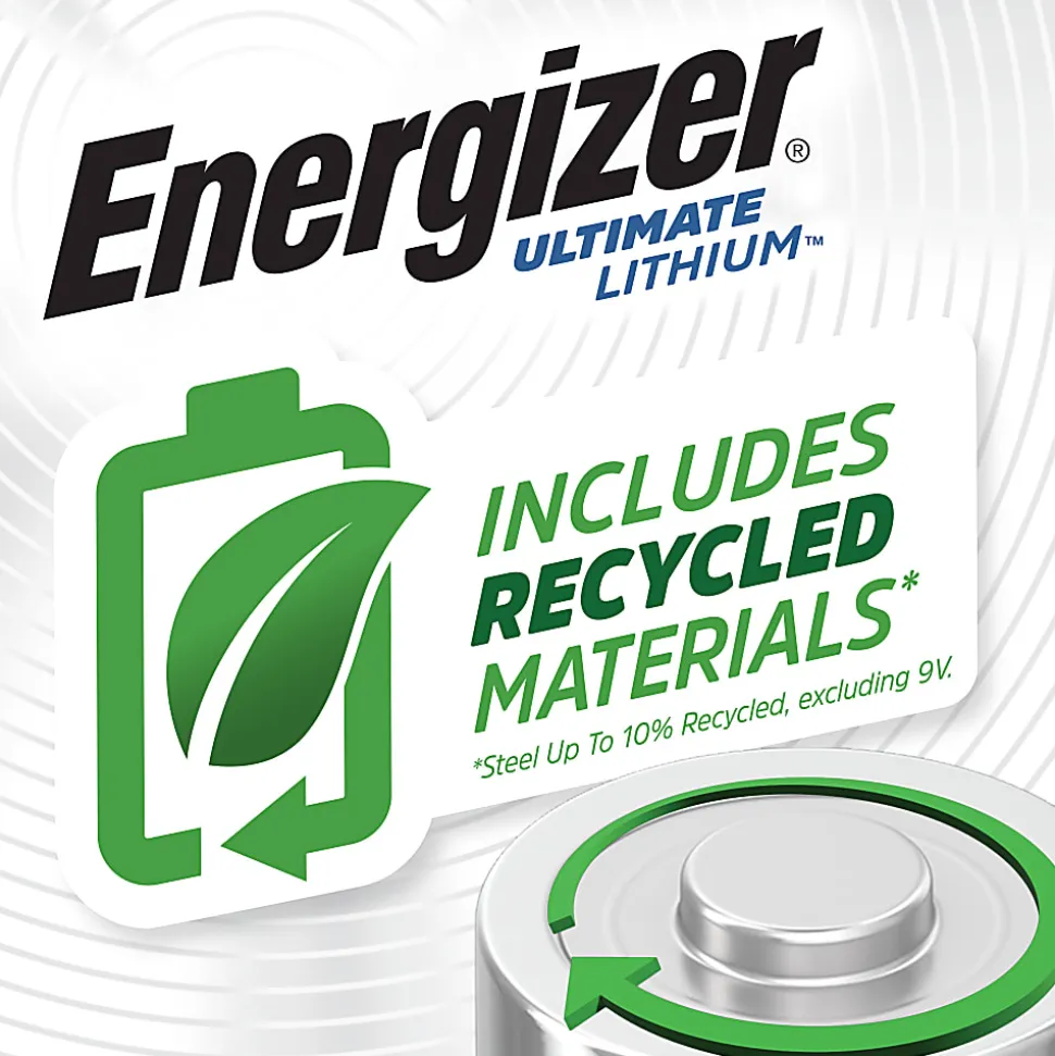 Energizer Ultimate Lithium AA Batteries (8 Pack), 1.5V Lithium Double A Batteries