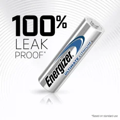 Energizer Ultimate Lithium AA Batteries (8 Pack), 1.5V Lithium Double A Batteries