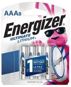Energizer® Ultimate Lithium™ Batteries, AAA, Pack Of 8, L92SBP-8