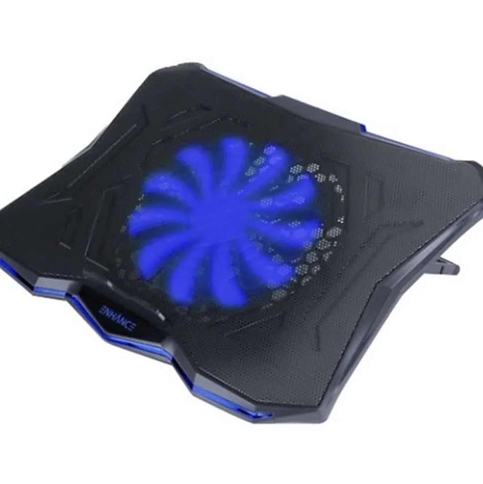 Enhance Cryogen 5 Laptop Cooling Pad (Blue) - Upto 17" Screen Size Notebook Support - 1 Fan(s) - 800 rpm - 471.3 gal/min - Metal Mesh