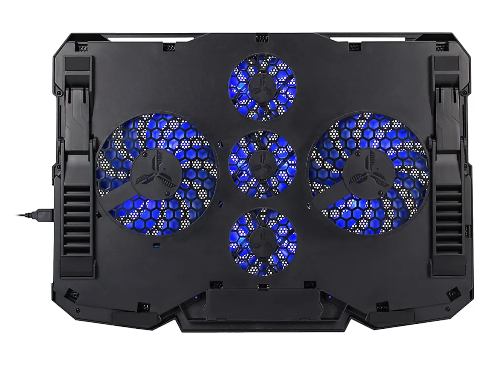 ENHANCE Cryogen - Notebook cooling pad - 17" - black with blue accents
