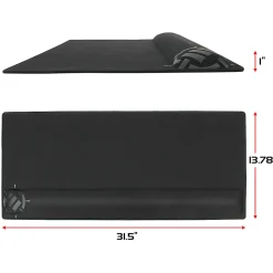 ENHANCE - Keyboard and mouse pad with wrist pillow - black