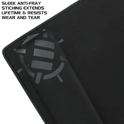 ENHANCE - Keyboard and mouse pad with wrist pillow - black