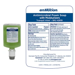 enMotion® by GP PRO Gen2 Moisturizing Antimicrobial Foam Soap Dispenser Refill, Tranquil Aloe®, 1,200 mL (40.58 Oz), Case Of 2