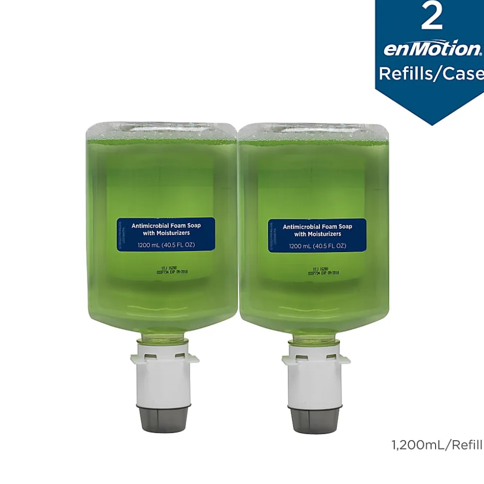 enMotion® by GP PRO Gen2 Moisturizing Antimicrobial Foam Soap Dispenser Refill, Tranquil Aloe®, 1,200 mL (40.58 Oz), Case Of 2