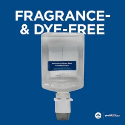 enMotion® Gen 2 Antimicrobial Foam Hand Soap Refills for Automated Dispensers, Dye & Fragrance Free, 1200 mL per Bottle, 2 Bottles Per Case (2400 mL)