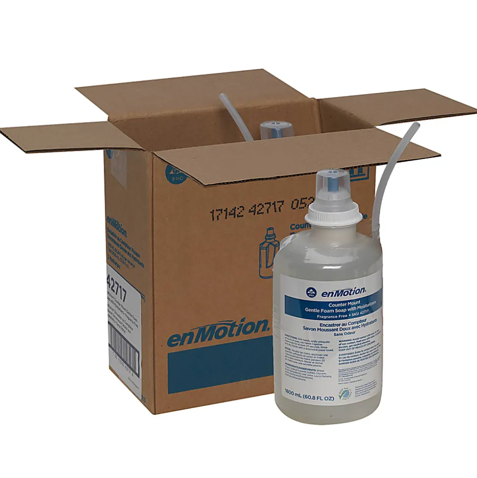 enMotion® Moisturizing Foam Hand Soap, Unscented, 60.8 Oz, Carton Of 2 Bottles