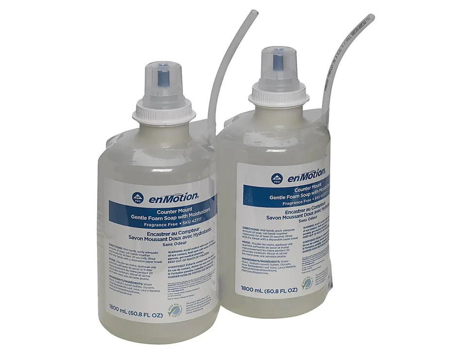 enMotion® Moisturizing Foam Hand Soap, Unscented, 60.8 Oz, Carton Of 2 Bottles