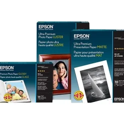 Epson® Coated Double Weight Paper Roll, Matte, 36" x 82', White