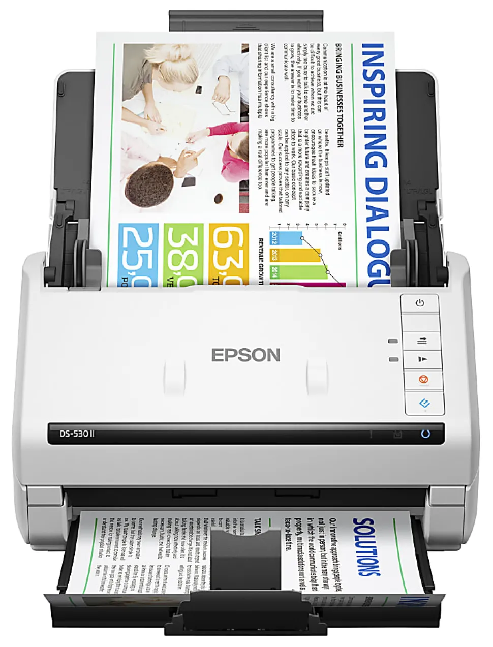 Epson DS-530 II Large Format ADF Scanner, 600 dpi Optical, B11B261202