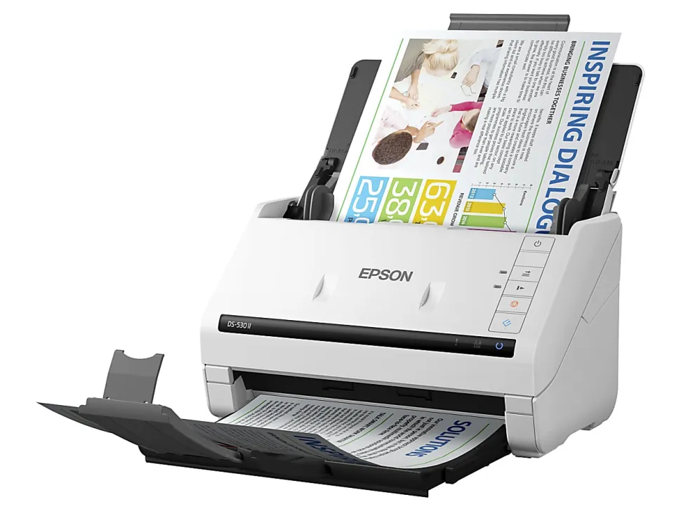 Epson DS-530 II Large Format ADF Scanner, 600 dpi Optical, B11B261202